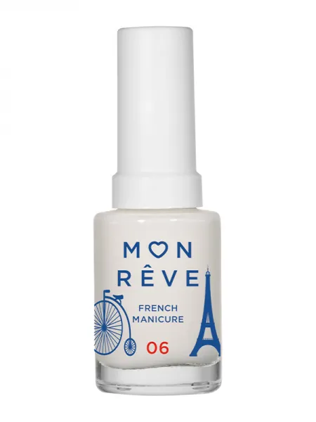 Mon Reve French Manicure - Βερνίκι Νυχιών για Γαλλικό Μανικιούρ 13ml– #SHEER 06 WHITE