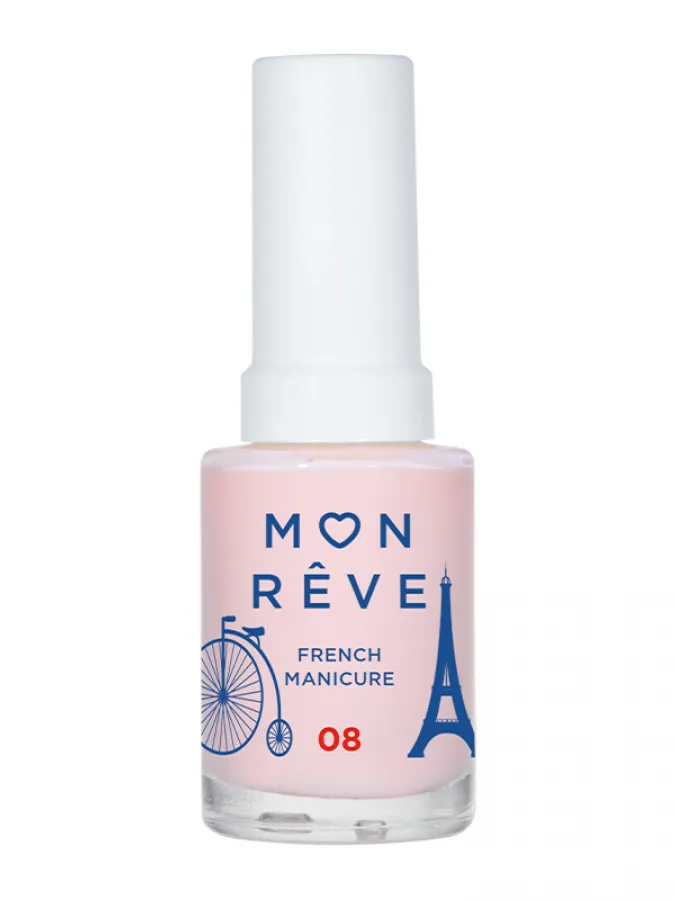Mon Reve French Manicure - Βερνίκι Νυχιών για Γαλλικό Μανικιούρ 13ml– #SHEER 08 ROSE