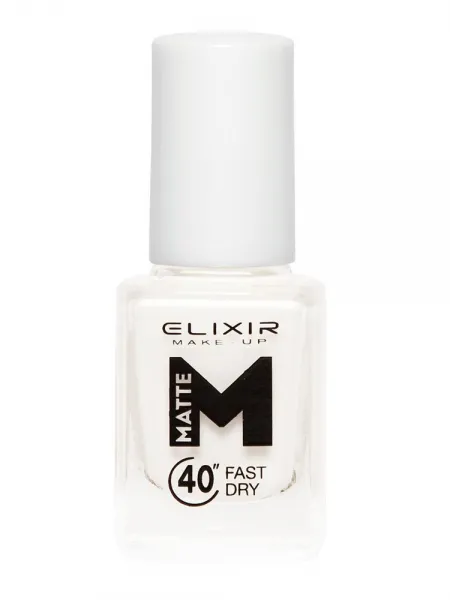 Elixir Βερνίκι Matte 40″ & Up to 8 Days 13ml– #M01 (White)