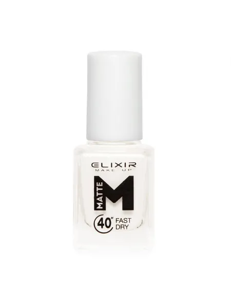 Elixir Βερνίκι Matte 40″ & Up to 8 Days 13ml– #M01 (White)