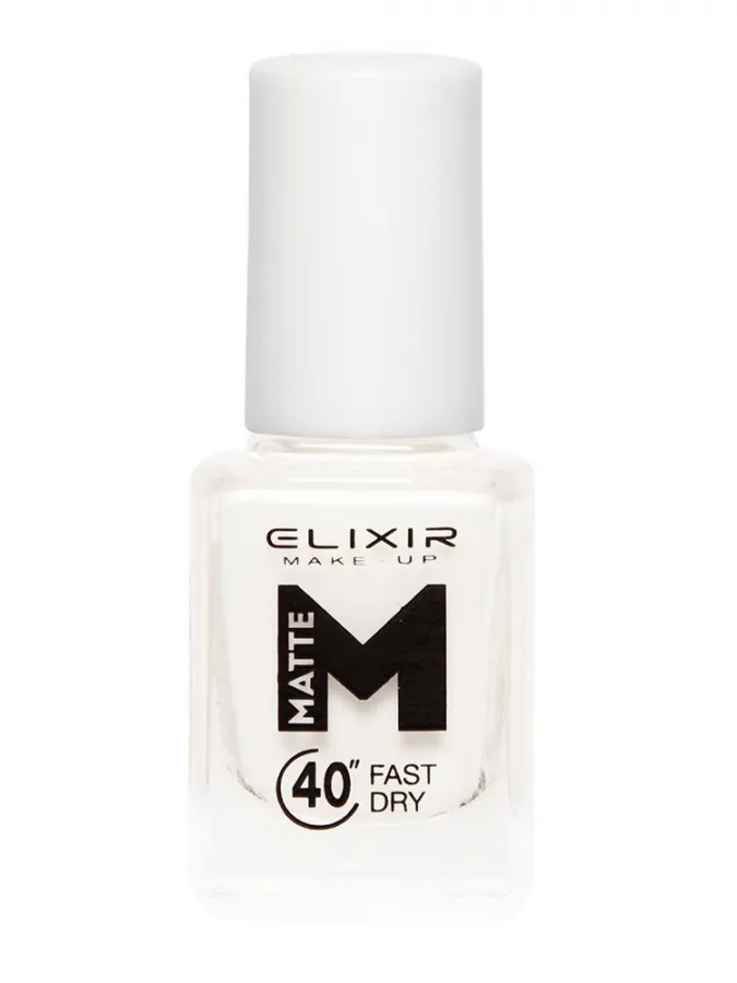 Elixir Βερνίκι Matte 40″ & Up to 8 Days 13ml– #M01 (White)