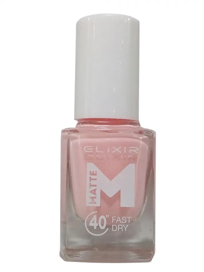 Elixir Βερνίκι Matte 40″ & Up to 8 Days 13ml – #M07 (Shell Pink)