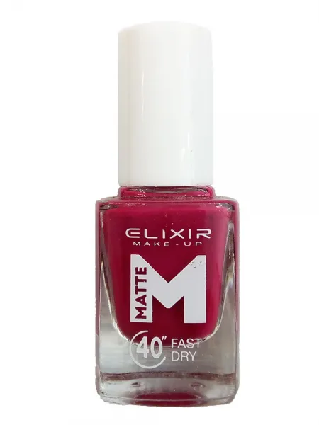 Elixir Βερνίκι Matte 40″ & Up to 8 Days 13ml – #M56 (Dark Burgundy)