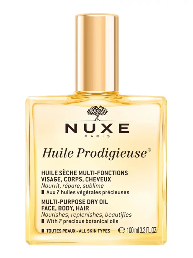 Nuxe Huile Prodigieuse 100ml – Ξηρό Έλαιο για Πρόσωπο, Σώμα & Μαλλιά για Θρέψη, Λάμψη & Απαλή Υφή