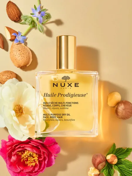 Nuxe Huile Prodigieuse 100ml – Ξηρό Έλαιο για Πρόσωπο, Σώμα & Μαλλιά για Θρέψη, Λάμψη & Απαλή Υφή