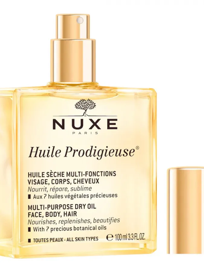 Nuxe Huile Prodigieuse 100ml – Ξηρό Έλαιο για Πρόσωπο, Σώμα & Μαλλιά για Θρέψη, Λάμψη & Απαλή Υφή