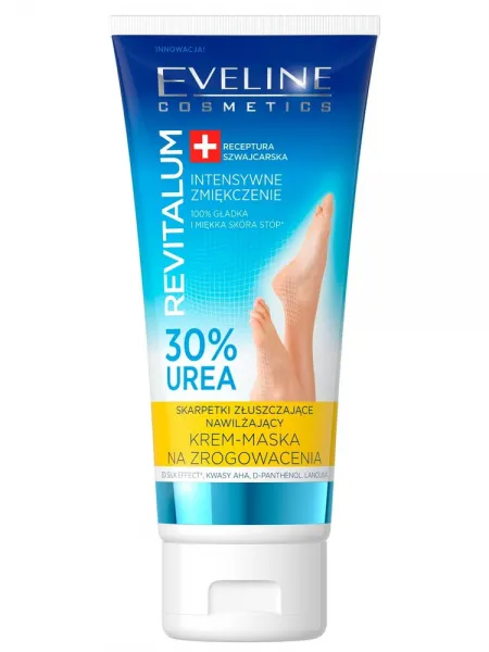 Eveline Revitalum 30% Urea Κρέμα-Μάσκα Ποδιών για Σκληρύνσεις & Σκασμένες Φτέρνες 75ml
