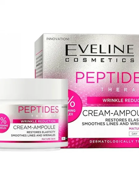 Eveline Cosmetics Peptide Therapy Ampoule Cream 50ml – Κρέμα Προσώπου με Πεπτίδια για Ρυτίδες, Σύσφιξη & Θρέψη