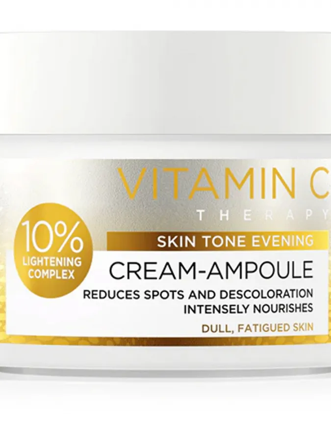 Eveline Cosmetics Vitamin C Therapy Cream-Ampoule 10% Brightening Complex 50ml – Κρέμα Προσώπου με Βιταμίνη C για Λάμψη, Δυσχρωμίες & Ομοιόμορφο Τόνο