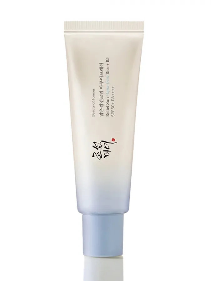 Beauty of Joseon Relief Sun Aqua-Fresh: Rice + B5 SPF50+ PA++++ 50ml – Ελαφρύ Αντηλιακό Προσώπου για Λιπαρές & Μικτές Επιδερμίδες