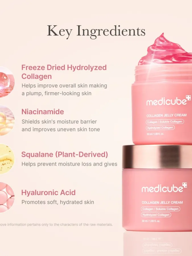 Medicube Collagen Jelly Cream 110ml – Κρέμα Προσώπου Jelly με Κολλαγόνο & Νιασιναμίδη για Ενυδάτωση, Σφριγηλότητα & Λάμψη