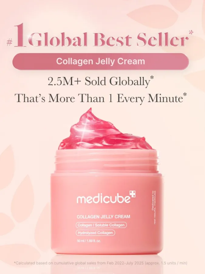 Medicube Collagen Jelly Cream 110ml – Κρέμα Προσώπου Jelly με Κολλαγόνο & Νιασιναμίδη για Ενυδάτωση, Σφριγηλότητα & Λάμψη