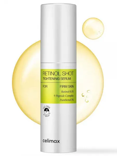 Celimax The Vita-A Retinol Shot Tightening Serum 30ml – Ορός Προσώπου με Ρετινόλη για Σύσφιξη, Ρυτίδες & Πόρους