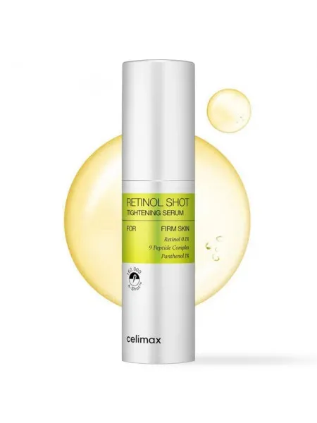 Celimax The Vita-A Retinol Shot Tightening Serum 30ml – Ορός Προσώπου με Ρετινόλη για Σύσφιξη, Ρυτίδες & Πόρους