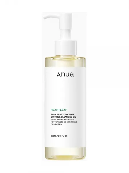 Anua Heartleaf Pore Control Cleansing Oil 200ml – Λάδι Καθαρισμού & Ντεμακιγιάζ Προσώπου για Πόρους, Μαύρα Στίγματα & Λιπαρότητα