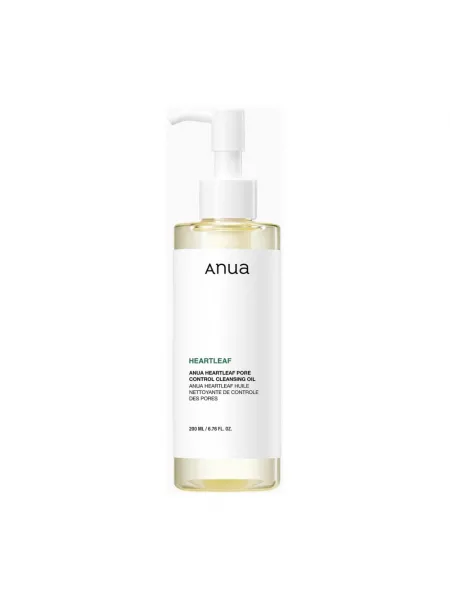 Anua Heartleaf Pore Control Cleansing Oil 200ml – Λάδι Καθαρισμού & Ντεμακιγιάζ Προσώπου για Πόρους, Μαύρα Στίγματα & Λιπαρότητα
