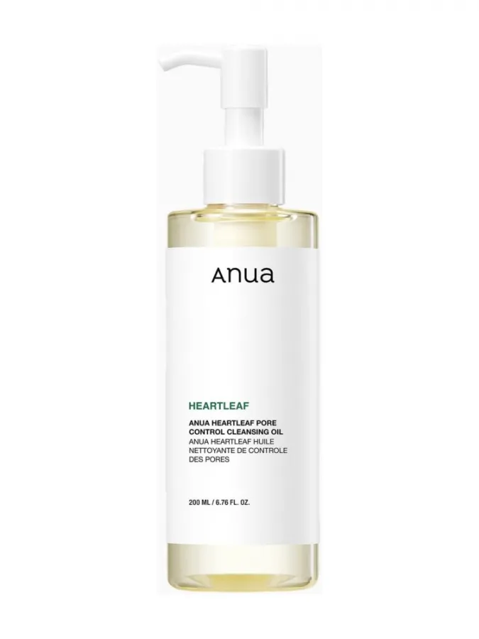 Anua Heartleaf Pore Control Cleansing Oil 200ml – Λάδι Καθαρισμού & Ντεμακιγιάζ Προσώπου για Πόρους, Μαύρα Στίγματα & Λιπαρότητα