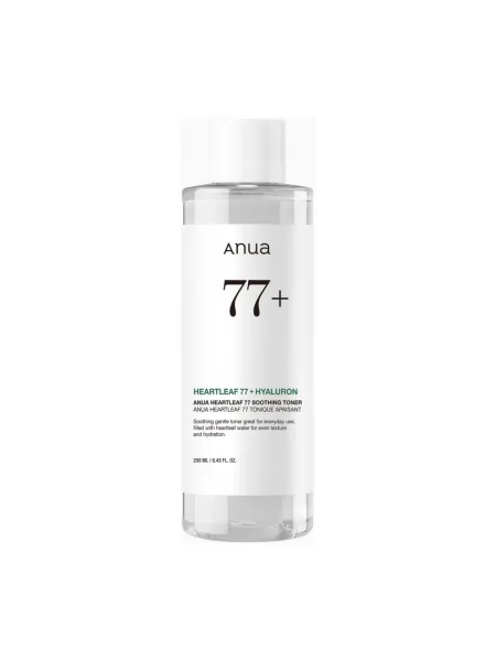 Anua Heartleaf 77% Soothing Toner 250ml – Καταπραϋντικό Toner Προσώπου με Heartleaf για Ενυδάτωση, Δροσιά & Ευαίσθητη Επιδερμίδα