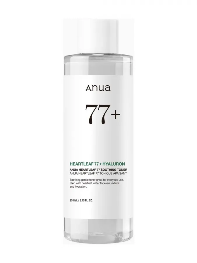 Anua Heartleaf 77% Soothing Toner 250ml – Καταπραϋντικό Toner Προσώπου με Heartleaf για Ενυδάτωση, Δροσιά & Ευαίσθητη Επιδερμίδα
