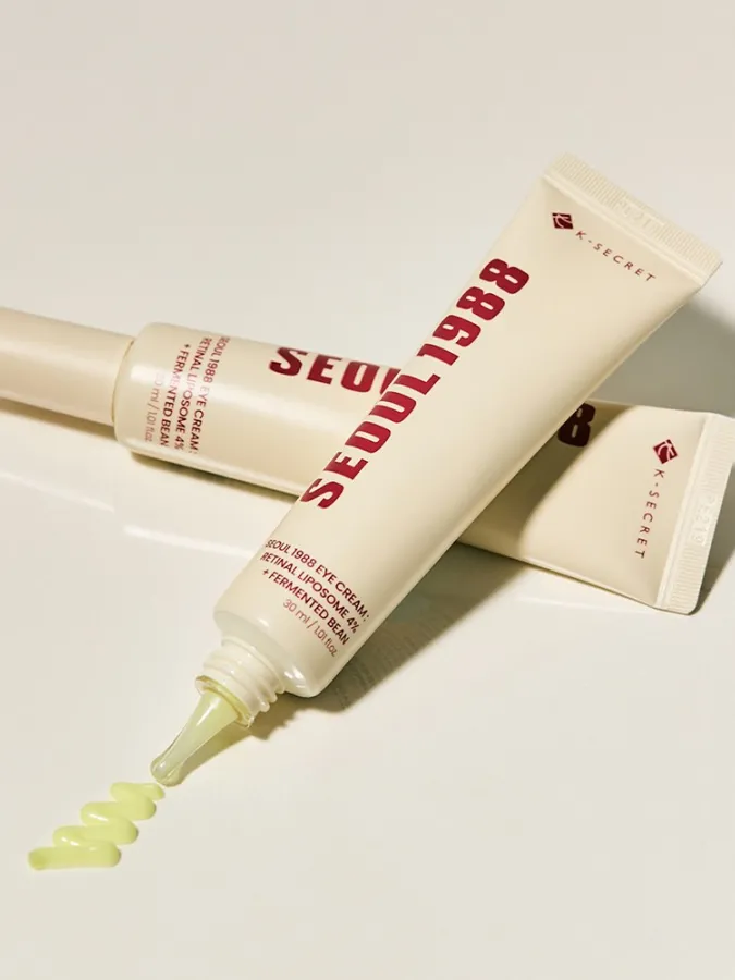 K-Secret SEOUL 1988 Eye Cream: Retinal Liposome 4% + Fermented Bean 30ml – Κρέμα Ματιών με Retinal για Ρυτίδες, Ελαστικότητα & Μαύρους Κύκλους