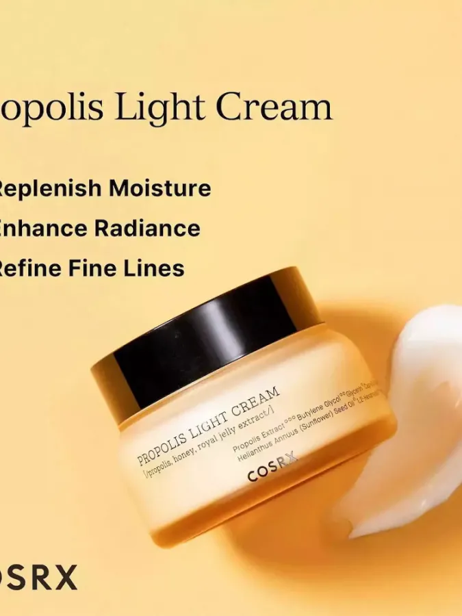 COSRX Full Fit Propolis Light Cream 65ml – Κρέμα Προσώπου με Πρόπολη για Ενυδάτωση, Θρέψη & Λάμψη