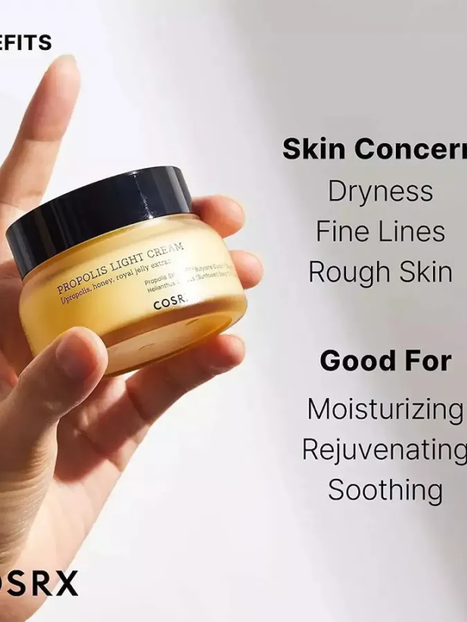 COSRX Full Fit Propolis Light Cream 65ml – Κρέμα Προσώπου με Πρόπολη για Ενυδάτωση, Θρέψη & Λάμψη