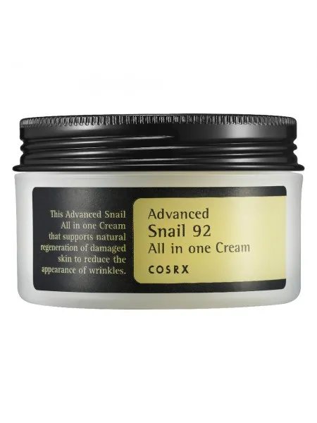 COSRX Advanced Snail 92 All in One Cream 100g – Κρέμα Προσώπου με Έκκριμα Σαλιγκαριού για Ενυδάτωση, Ενίσχυση Φραγμού & Ελαστικότητα