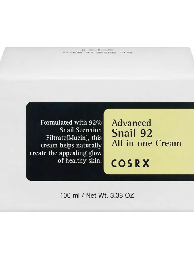 COSRX Advanced Snail 92 All in One Cream 100g – Κρέμα Προσώπου με Έκκριμα Σαλιγκαριού για Ενυδάτωση, Ενίσχυση Φραγμού & Ελαστικότητα