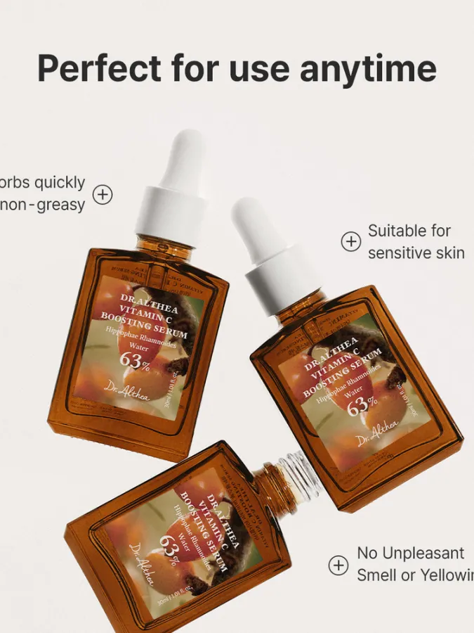 Dr.Althea Vitamin C Boosting Serum 30ml – Ορός Προσώπου με Βιταμίνη C για Σκούρες Κηλίδες, Λάμψη & Ομοιόμορφο Τόνο