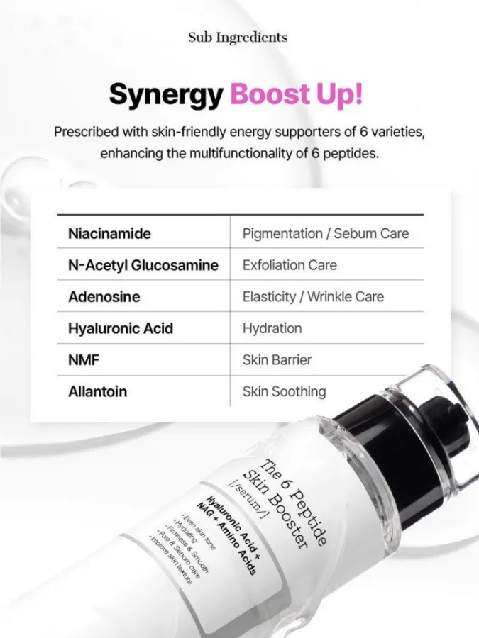 COSRX The 6 Peptide Skin Booster Serum 150ml – Booster Ορός Προσώπου με 6 Πεπτίδια για Σύσφιξη, Ελαστικότητα, Λάμψη & Λεία Υφή