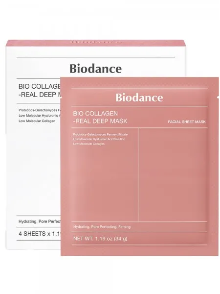 Biodance Bio-Collagen Real Deep Mask 34g – Μάσκα Υδρογέλης Προσώπου 1τμχ με Κολλαγόνο για Ενυδάτωση, Σύσφιξη & Λάμψη