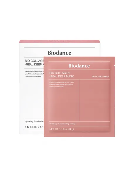 Biodance Bio-Collagen Real Deep Mask 34g – Μάσκα Υδρογέλης Προσώπου 1τμχ με Κολλαγόνο για Ενυδάτωση, Σύσφιξη & Λάμψη