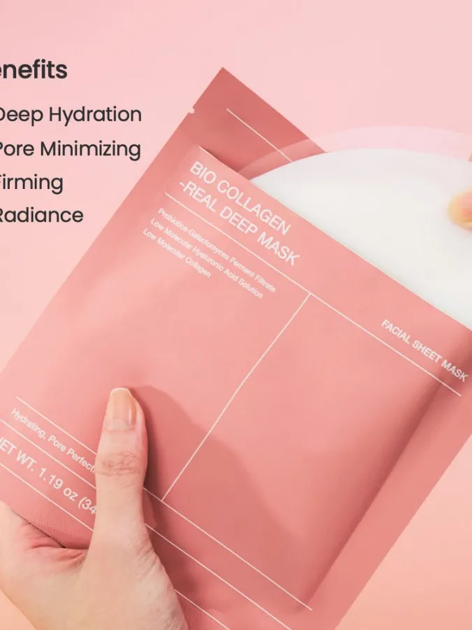 Biodance Bio-Collagen Real Deep Mask 34g – Μάσκα Υδρογέλης Προσώπου 1τμχ με Κολλαγόνο για Ενυδάτωση, Σύσφιξη & Λάμψη