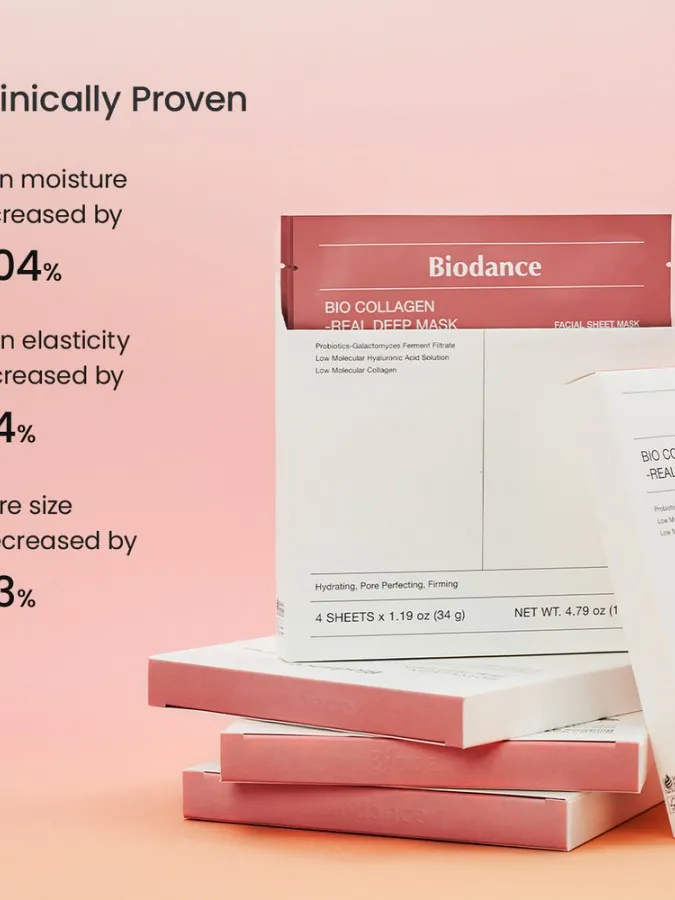 Biodance Bio-Collagen Real Deep Mask 34g – Μάσκα Υδρογέλης Προσώπου 1τμχ με Κολλαγόνο για Ενυδάτωση, Σύσφιξη & Λάμψη