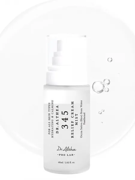 Dr.Althea 345 Relief Cream Mist 60ml – Mist Προσώπου με Υαλουρονικό Οξύ & Centella για Ενυδάτωση, Καταπράυνση & Ενίσχυση Φραγμού