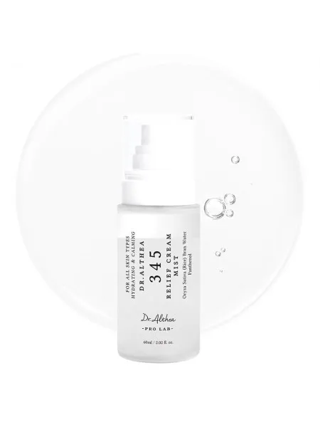 Dr.Althea 345 Relief Cream Mist 60ml – Mist Προσώπου με Υαλουρονικό Οξύ & Centella για Ενυδάτωση, Καταπράυνση & Ενίσχυση Φραγμού