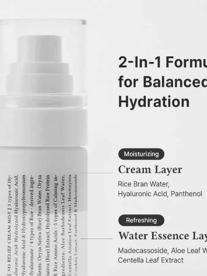 Dr.Althea 345 Relief Cream Mist 60ml – Mist Προσώπου με Υαλουρονικό Οξύ & Centella για Ενυδάτωση, Καταπράυνση & Ενίσχυση Φραγμού Dr.Althea 345 Relief Cream Mist 60ml – Mist Προσώπου με Υαλουρονικό Οξύ & Centella για Ενυδάτωση, Καταπράυνση & Ενίσχυση Φραγμού