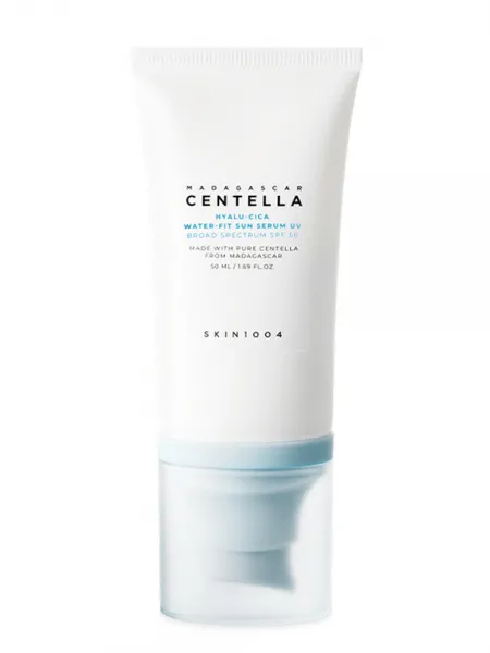 SKIN1004 Madagascar Centella Hyalu-Cica Water-Fit Sun Serum SPF50+ PA++++ 50ml – Αντηλιακό Serum Προσώπου με Centella & Υαλουρονικό Οξύ για Ενυδάτωση, Καταπράυνση & Λάμψη