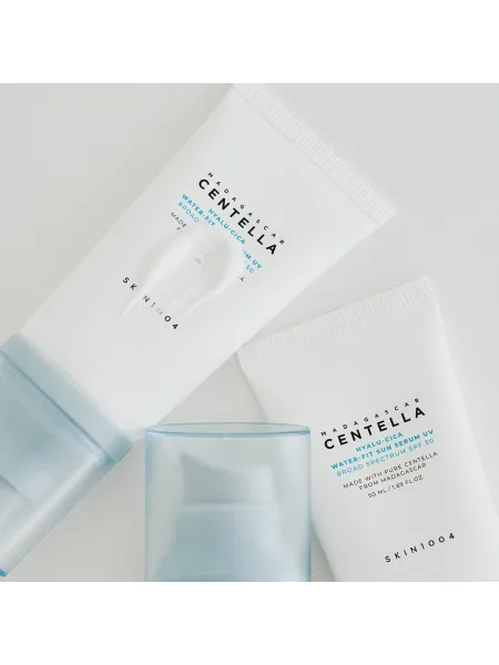 SKIN1004 Madagascar Centella Hyalu-Cica Water-Fit Sun Serum SPF50+ PA++++ 50ml – Αντηλιακό Serum Προσώπου με Centella & Υαλουρονικό Οξύ για Ενυδάτωση, Καταπράυνση & Λάμψη