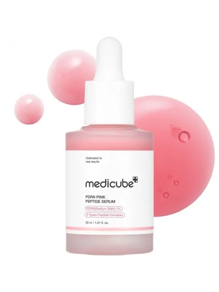 Medicube PDRN Pink Peptide Serum 30ml – Ορός Προσώπου με Salmon DNA PDRN & Πεπτίδια για Λάμψη, Σύσφιξη & Ομοιόμορφο Τόνο