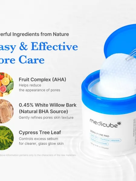 Medicube Zero Pore Pad 2.0 70τμχ – Απολεπιστικά Pads Προσώπου με AHA & BHA για Πόρους, Μαύρα Στίγματα & Λιπαρότητα