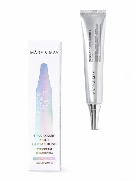 Mary&May Tranexamic Acid+Glutathione Eye Cream 30g – Κρέμα Ματιών με Tranexamic Acid & Γλουταθειόνη για Μαύρους Κύκλους, Δυσχρωμίες & Λάμψη