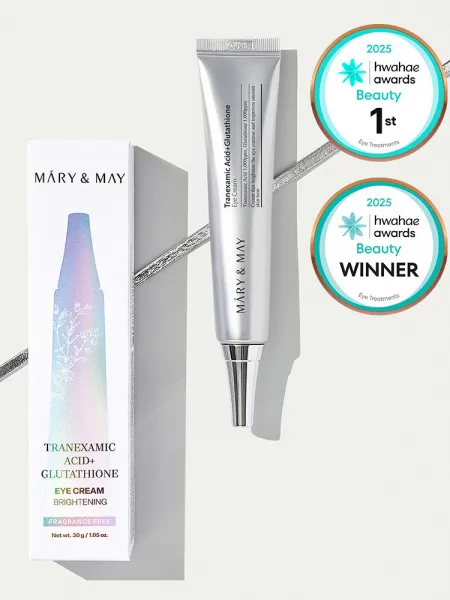 Mary&May Tranexamic Acid+Glutathione Eye Cream 30g – Κρέμα Ματιών με Tranexamic Acid & Γλουταθειόνη για Μαύρους Κύκλους, Δυσχρωμίες & Λάμψη