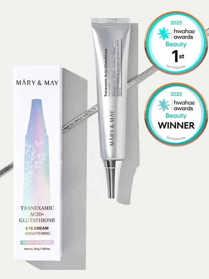 Mary&May Tranexamic Acid+Glutathione Eye Cream 30g – Κρέμα Ματιών με Tranexamic Acid & Γλουταθειόνη για Μαύρους Κύκλους, Δυσχρωμίες & Λάμψη Mary&May Tranexamic Acid+Glutathione Eye Cream 30g – Κρέμα Ματιών με Tranexamic Acid & Γλουταθειόνη για Μαύρους Κύκλους, Δυσχρωμίες & Λάμψη