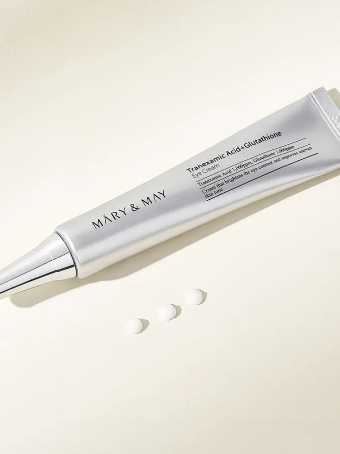 Mary&May Tranexamic Acid+Glutathione Eye Cream 30g – Κρέμα Ματιών με Tranexamic Acid & Γλουταθειόνη για Μαύρους Κύκλους, Δυσχρωμίες & Λάμψη Mary&May Tranexamic Acid+Glutathione Eye Cream 30g – Κρέμα Ματιών με Tranexamic Acid & Γλουταθειόνη για Μαύρους Κύκλους, Δυσχρωμίες & Λάμψη