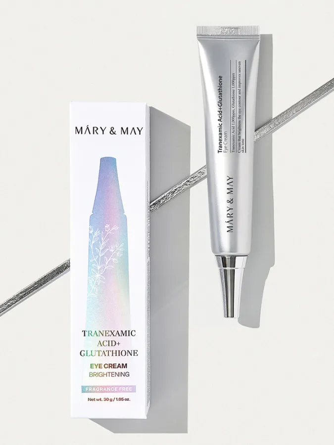 Mary&May Tranexamic Acid+Glutathione Eye Cream 30g – Κρέμα Ματιών με Tranexamic Acid & Γλουταθειόνη για Μαύρους Κύκλους, Δυσχρωμίες & Λάμψη Mary&May Tranexamic Acid+Glutathione Eye Cream 30g – Κρέμα Ματιών με Tranexamic Acid & Γλουταθειόνη για Μαύρους Κύκλους, Δυσχρωμίες & Λάμψη