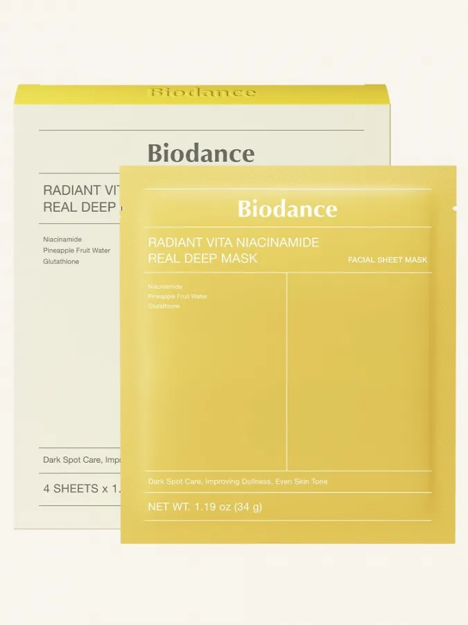 Biodance Radiant Vita Niacinamide Real Deep Mask 1τμχ – Μάσκα Προσώπου Υδρογέλης με Νιασιναμίδη για Λάμψη, Σκούρες Κηλίδες & Ενυδάτωση Biodance Radiant Vita Niacinamide Real Deep Mask 1τμχ – Μάσκα Προσώπου Υδρογέλης με Νιασιναμίδη για Λάμψη, Σκούρες Κηλίδες & Ενυδάτωση