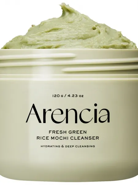 Arencia Fresh Green Rice Mochi Cleanser 120g – Καθαριστικό Προσώπου με Ρύζι για Πόρους, Μαύρα Στίγματα & Λιπαρότητα