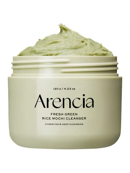 Arencia Fresh Green Rice Mochi Cleanser 120g – Καθαριστικό Προσώπου με Ρύζι για Πόρους, Μαύρα Στίγματα & Λιπαρότητα