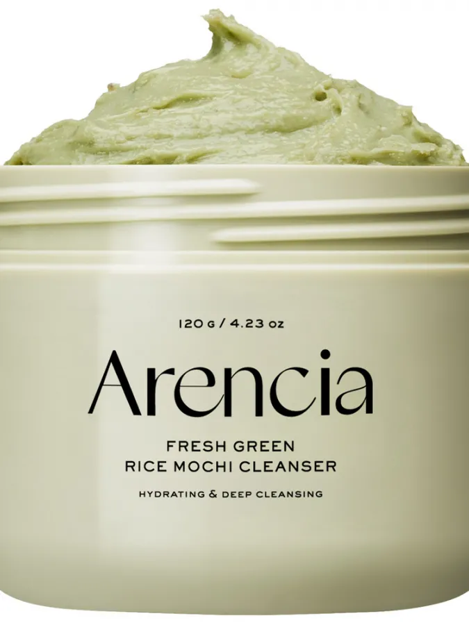 Arencia Fresh Green Rice Mochi Cleanser 120g – Καθαριστικό Προσώπου με Ρύζι για Πόρους, Μαύρα Στίγματα & Λιπαρότητα